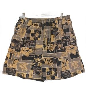 TORI RICHARD Mens Large Honolulu Floral Hawaiian Swim Shorts